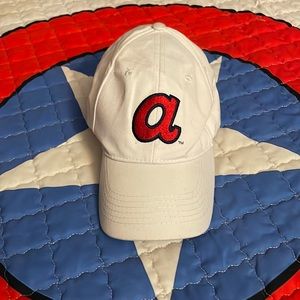 White Braves Hat